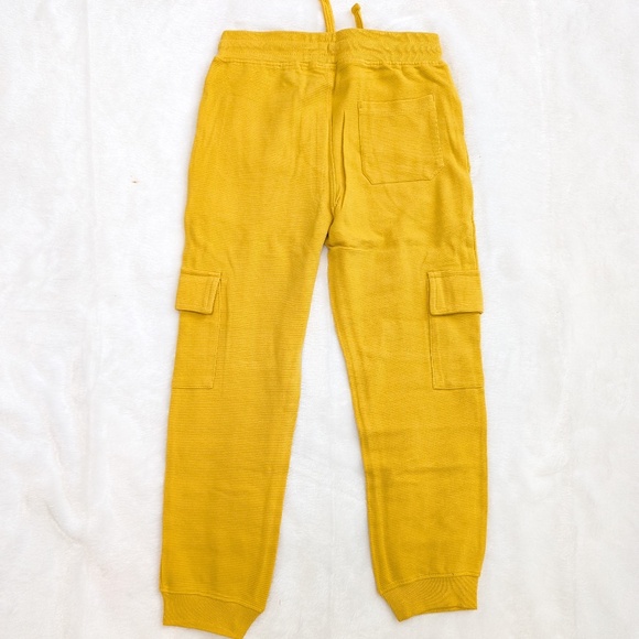 Boys’ Mustard Yellow Cargo Joggers – Trendy Comfort Pants 5T, 7/8, 11/12, 12/14 - Picture 4 of 8